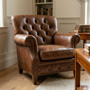 Leather armchair clean